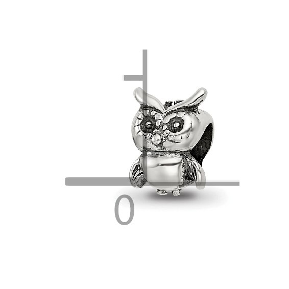 Sterling Silver Reflections Kids Owl Bead