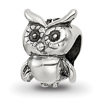 Sterling Silver Reflections Kids Owl Bead view 1