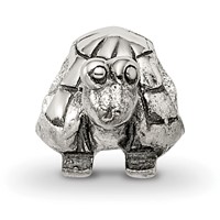Sterling Silver Reflections Kids Turtle Bead view 3