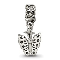 Kids Collection Sterling Silver Butterfly Dangle Reflections Bead view 4