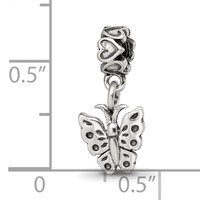 Kids Collection Sterling Silver Butterfly Dangle Reflections Bead view 3