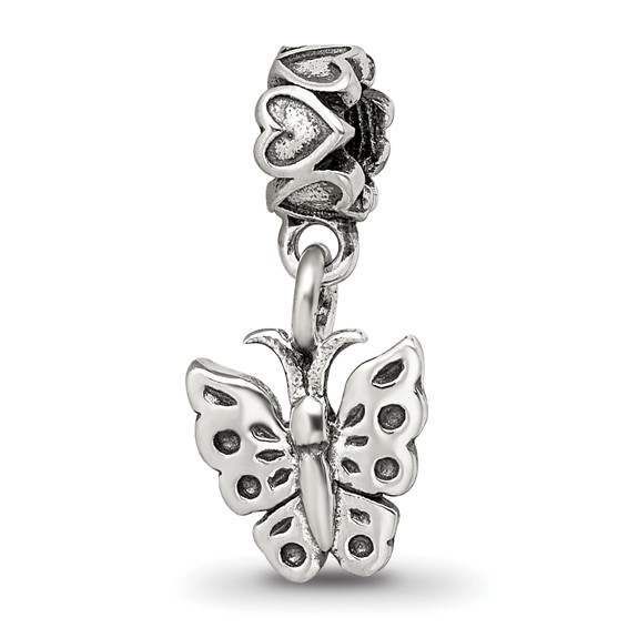 Kids Collection Sterling Silver Butterfly Dangle Reflections Bead