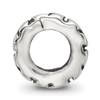 Sterling Silver Reflections Swirl Spacer Bead view 2