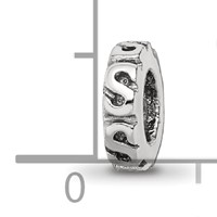 Sterling Silver Reflections Swirl Spacer Bead view 4