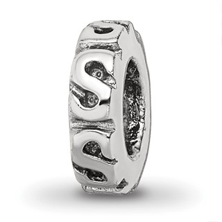 Sterling Silver Reflections Swirl Spacer Bead