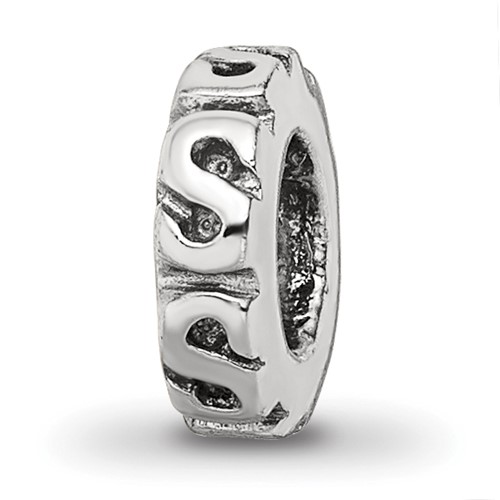 Sterling Silver Reflections Swirl Spacer Bead