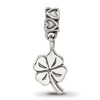 Kids Collection Sterling Silver 4-Leaf Clover Dangle Reflections Bead view 4