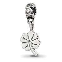 Kids Collection Sterling Silver 4-Leaf Clover Dangle Reflections Bead view 1