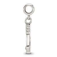 Sterling Silver Reflections Kids Tennis Racket Dangle Bead view 2
