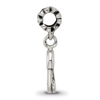 Kids Collection Sterling Silver Safety Pin Dangle Reflections Bead view 2