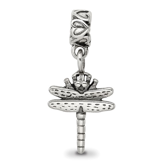 Sterling Silver Reflections Kids Dragonfly Dangle Bead