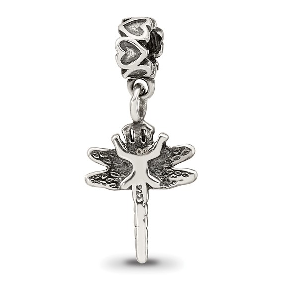 Sterling Silver Reflections Kids Dragonfly Dangle Bead