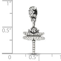 Sterling Silver Reflections Kids Dragonfly Dangle Bead view 3