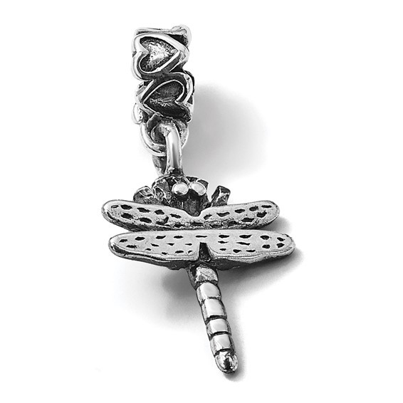 Sterling Silver Reflections Kids Dragonfly Dangle Bead