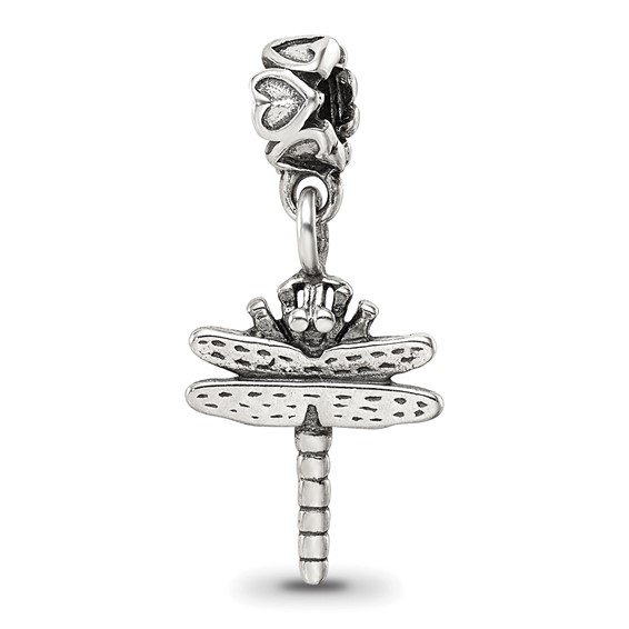 Sterling Silver Reflections Kids Dragonfly Dangle Bead