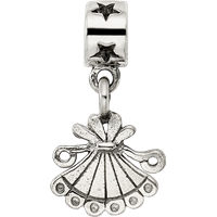 Kids Collection Sterling Silver Fan Dangle Reflections Bead view 3