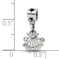 Kids Collection Sterling Silver Fan Dangle Reflections Bead view 4