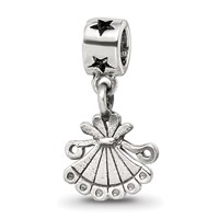 Kids Collection Sterling Silver Fan Dangle Reflections Bead view 1