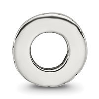 Sterling Silver Reflections Notched Spacer Bead view 2