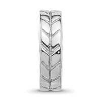 Sterling Silver Reflections Notched Spacer Bead view 3