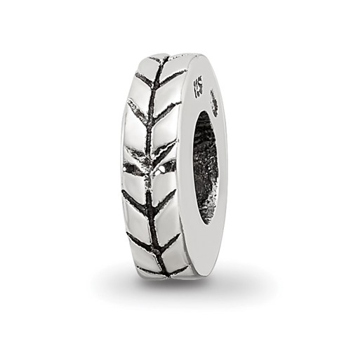 Sterling Silver Reflections Notched Spacer Bead