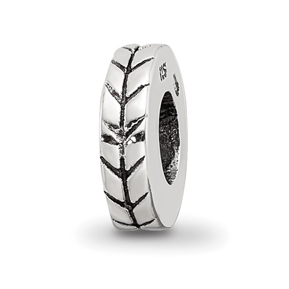 Sterling Silver Reflections Notched Spacer Bead