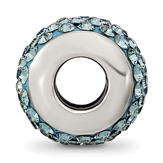 Sterling Silver Reflections December Full Blue Preciosa Crystal Bead