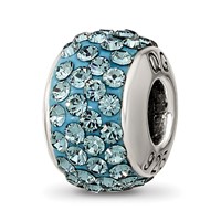 Sterling Silver Reflections December Full Blue Preciosa Crystal Bead view 1