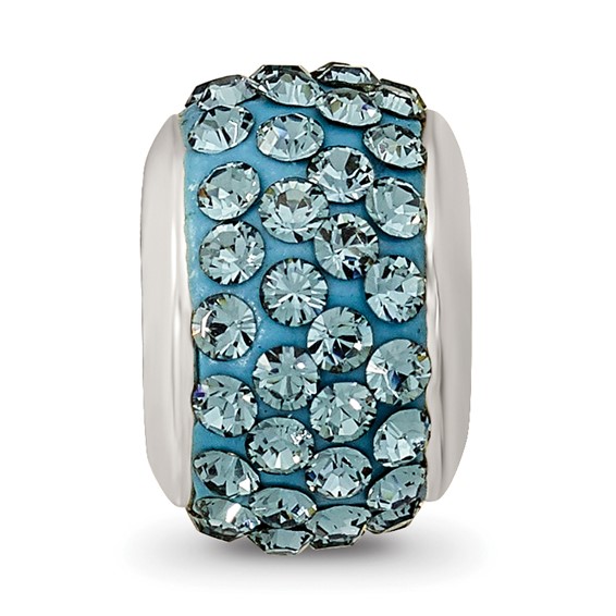 Sterling Silver Reflections December Full Blue Preciosa Crystal Bead