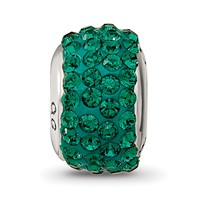 Sterling Silver Reflections May Full Green Preciosa Crystal Bead view 3
