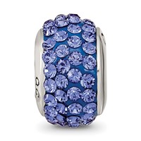 Sterling Silver Reflections September Full Blue Preciosa Crystal Bead view 3