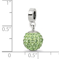Sterling Silver Reflections Aug Preciosa Crystal Ball Dangle Bead view 3