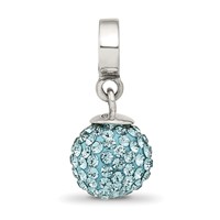 Sterling Silver Reflections Dec Preciosa Crystal Ball Dangle Bead view 4
