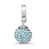 Sterling Silver Reflections Dec Preciosa Crystal Ball Dangle Bead view 5