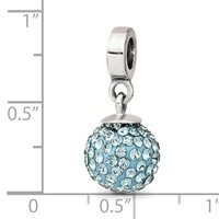 Sterling Silver Reflections Dec Preciosa Crystal Ball Dangle Bead view 3