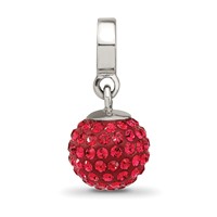 Sterling Silver Reflections July Preciosa Crystal Ball Dangle Bead view 4