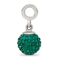 Sterling Silver Reflections May Preciosa Crystal Ball Dangle Bead view 2