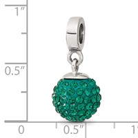 Sterling Silver Reflections May Preciosa Crystal Ball Dangle Bead view 3