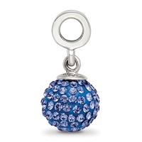Sterling Silver Reflections Sept Preciosa Crystal Ball Dangle Bead view 2