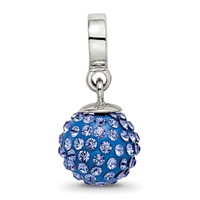 Sterling Silver Reflections Sept Preciosa Crystal Ball Dangle Bead view 4