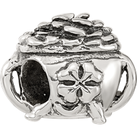 Sterling Silver Reflections Pot-of-Gold Bead view 4