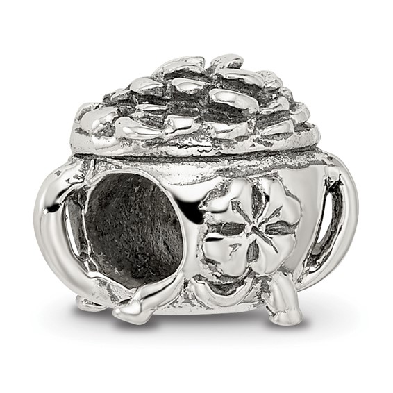 Sterling Silver Reflections Pot-of-Gold Bead