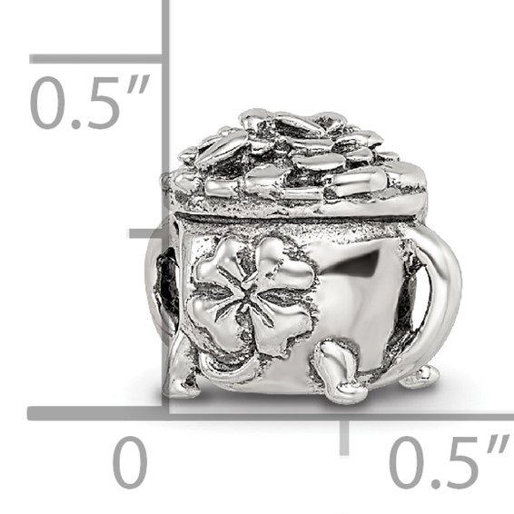 Sterling Silver Reflections Pot-of-Gold Bead