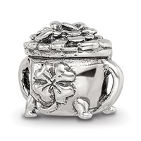 Sterling Silver Reflections Pot-of-Gold Bead view 1