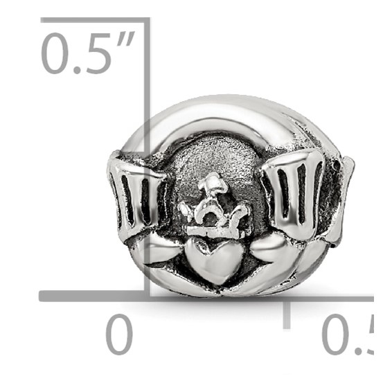 Sterling Silver Reflections Claddagh Bead
