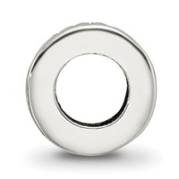 Sterling Silver Reflections Notched Spacer Bead view 2