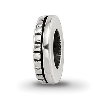 Sterling Silver Reflections Notched Spacer Bead