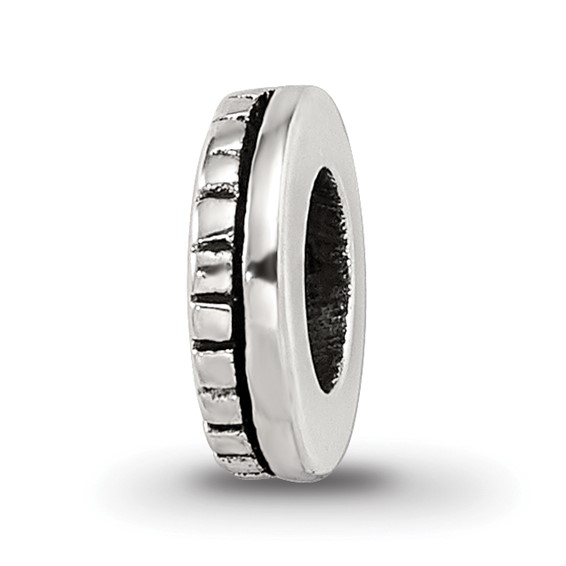 Sterling Silver Reflections Notched Spacer Bead