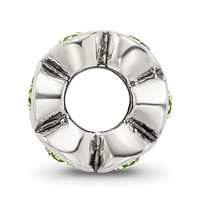 Sterling Silver Reflections August Preciosa Crystal Birthstone Bead view 2
