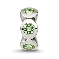Sterling Silver Reflections August Preciosa Crystal Birthstone Bead view 3